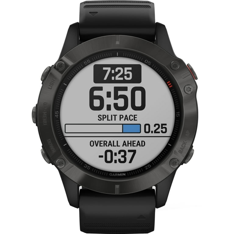 Garmin Fenix 6 Sapphire GPS Watch - Gray/Black - Walmart.com