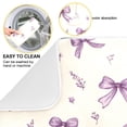 thumbnail image 2 of Dish Drying Mat Kitchen Pad Large Counter Absorbent Dish Mats Drainer Pastel Lavender Bows, 2 of 8