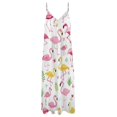 thumbnail image 4 of Flamingo Pattern Design Sleeveless Dress Woman Fashion Long Dresses Women's Summer Suit Dress 2025, 4 of 7