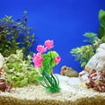 thumbnail image 6 of Unique Bargains 1pcs Fish Tank Aquarium Decorations Plants Pink 8.27" PE Ceramics Plants for Aquarium Decor, 6 of 7