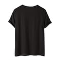 thumbnail image 3 of Camiseta de algodón de manga corta, holgada, informal, con estampado de candado de corazón para San Valentín, elegante y divertida, para mujer, tallas grandes, primavera/verano. Para adultos, hombres, 3 of 6