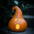 thumbnail image 4 of Clearance Sales! 12" Traditional Glowing Jack O' Lantern with Warm LED Lights - Classic Halloween Pumpkin Decor for Indoor Tabletops, Outdoor Porch Steps, Parties & Festive Home Atmosphere, 4 of 7