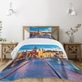 thumbnail image 3 of Ambesonne Urban Quilted Bedspread Set 2 Pcs, Bavaria Germany Bridge, Twin Size, Multicolor, 3 of 6