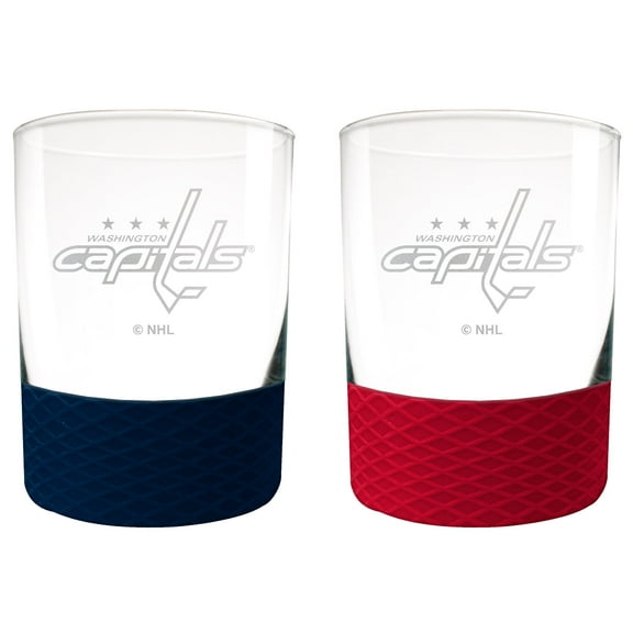 Washington Capitals 14oz. Commissioner Rocks Glass Two-Piece Set