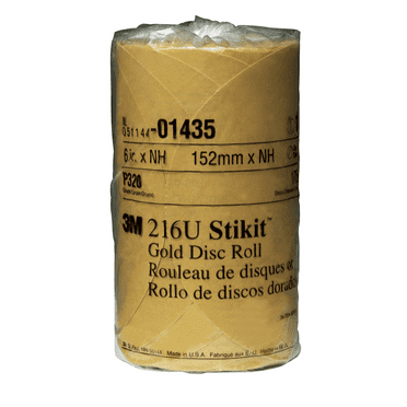 3M Automotive 1435 6" Stikit Gold Disc Roll - 175 Discs per Roll