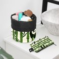 thumbnail image 6 of PhooArto Travel Cosmetic Bags Barrel Makeup Bag, Multifunctional Toiletry Bucket Bags Round Organizer Storage Pocket, Panda and Bamboo Pattern, 6 of 6