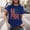 Blue, variant on Tshirt for American Independence Day Print T-Shirts Flag of The United States Patriotic Independence Day Tops Tshirt Patriotic Shirts America Thin T-Shirt Soft Patriotic Shirt Light Ashy S