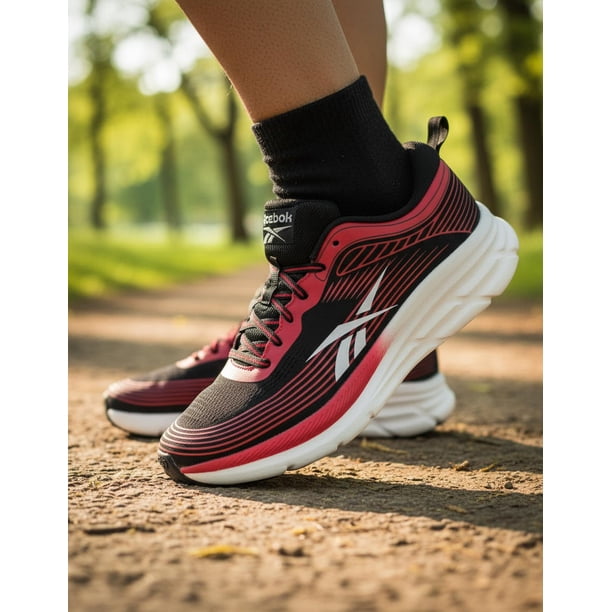 Tenis Reebok Hombre Road Strider Negro Rojo Casual Deportivo negro 5 MX