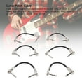 thumbnail image 3 of Guitar Effect Pedal Cable, 6Pcs, 15cm 6 Inch 1/4 Inch Right Angle Guitar Patch Cable for Electric Guitar, Bass Guitar, 3 of 7