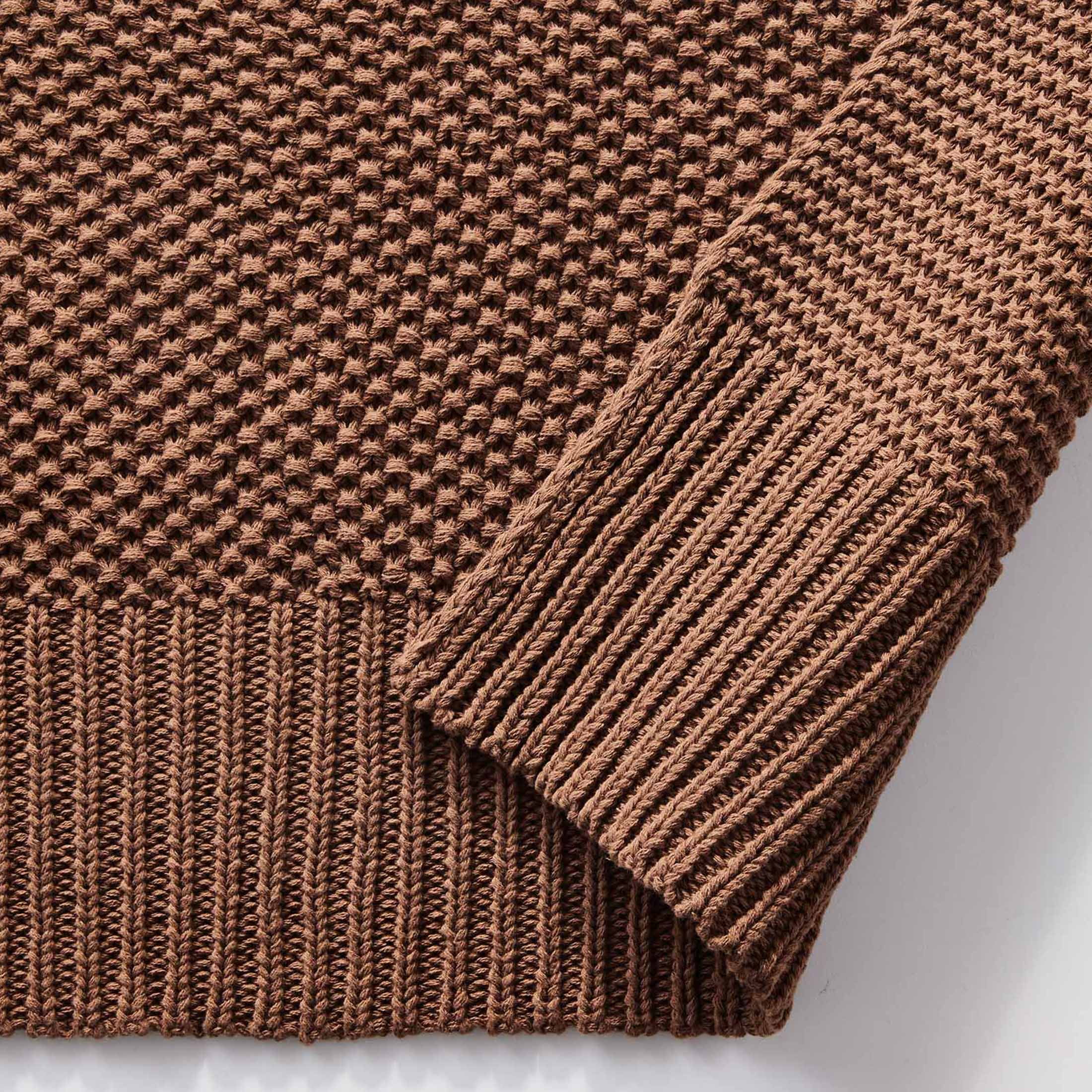 Better Homes & Gardens Brown Cotton-Blend Chunky Knit Throw, 50" x 60"