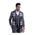 thumbnail image 3 of Mens Scotland Soft Scarf Wool Check Plaid Winter Warm Shawl Neck Wrap Long Scarf, 3 of 5