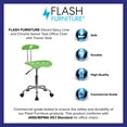 thumbnail image 4 of Flash Furniture Vibrant Spicy Lime and Chrome Swivel Task Office Chair with Tractor Seat, 4 of 13