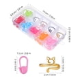 thumbnail image 2 of KAKOWELY tension ring for knitting 1 Set Crochet Ring And Stitch Markers Knitting Markers Rings Yarn Guide Rings Crochet Stitch Markers Knitting Accessories, 2 of 4