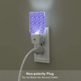 thumbnail image 5 of Cauagu Purple Snowflake Elegance Print LED Nightlight,0.5W Night Lights Plug into Wall 1 Pack with Dusk-to-Dawn Light Sensor Soft Glow Lamp for Bathroom Adult Hallway-UK, 5 of 7