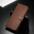 thumbnail image 3 of Dteck Wallet Case For S20 FE 5G 6.5 inch, Handmade Protective Flip Folio Case with [Kickstand Function] and [Card Slots] for Galaxy S20 EF, Brown, 3 of 9