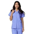 thumbnail image 2 of Adar Universal Women's Scrub Set – Snap Front Scrub Top and Multi Pocket Scrub Pants, 2 of 7
