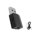 thumbnail image 3 of Inteprter Adaptador de audio Receptor inalámbrico USB Convertidor de audio 2 en 1 compatible con Bluetooth con entrada Cables de audio/vídeo, 3 of 8