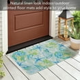 thumbnail image 5 of CounterArt "Isla Mona Coastal" Decorative Indoor/Outdoor Natural Linen Look Floor Mat 29.5" x 17.75", 5 of 7
