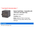 thumbnail image 2 of Starter Cutoff Relay - Compatible with 1999 Ford F-250 Super Duty, 2 of 2