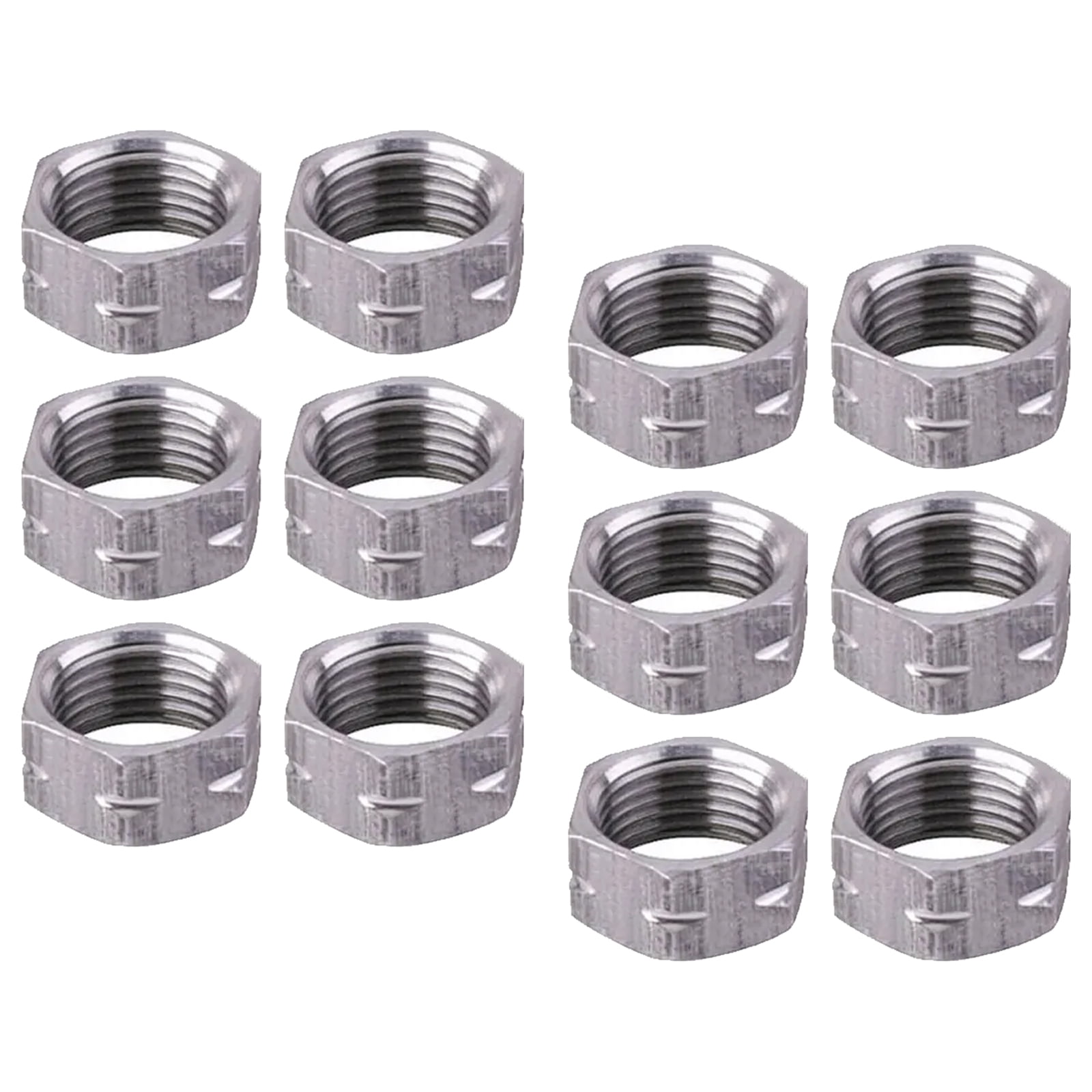 Aluminum Jam Nuts 5/8"18 LH & RH 12 Pack