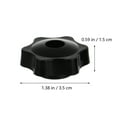 thumbnail image 5 of 16pcs Star Grip Nut Clamping Knob M5 M8 Thread Through Hole Star Head Set, 5 of 5