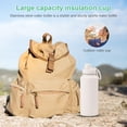 thumbnail image 1 of Botella de agua aislada de 1L, sin BPA, de gran capacidad a prueba de herrumbre, para deporte, gimnasio, oficina, 1 of 6