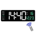 thumbnail image 1 of SPRING Digital Wall Clock 16 Inch LED Wall Alarm Clock With Large Screen, LED Alarm Clock With Remote Control For Bedroom Green, 1 of 9