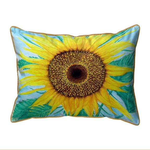 Betsy Drake Interiors Dick's Sunflower Small Indoor/Outdoor Pillow 11x14