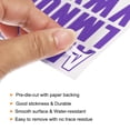 thumbnail image 4 of Uxcell Vinyl Self Adhesive Letter Number Sticker Decal Kit, Purple 81 Piece 4 Sheets, 4 of 5