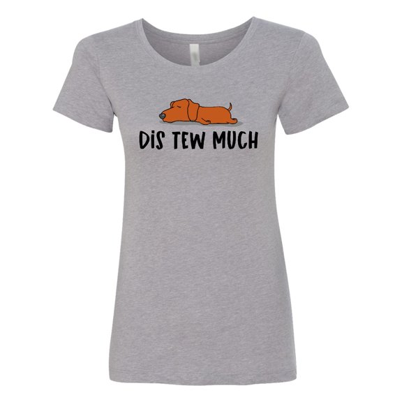 Inktastic Napping Dis Tew Much Daschund Weiner Dog Brown Women's T-Shirt