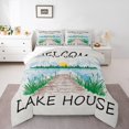 thumbnail image 2 of Erosebridal Lake House Bedding Queen Comforter Set, Rustic Farmhouse Down Comforter, Nature Scenery Decor, Reversible 3pcs, 2 of 7
