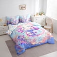 thumbnail image 3 of Manfei Teens Blue Axolotl Twin Bedding Sets 7-Piece, Kawaii Ocean Sealife Bedding Comforter Set, Marine Dreamy Coral Reversible Sheet Sets, Super Cozy Room Decor, 3 of 7