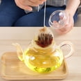 thumbnail image 2 of Tea Bags, 300Pcs Disposable Empty Tea Bags Tea Infuser Drawstring Teabags Safe Natural Material Tea Bags for Loose Leaf Herbs Teas, Round Shape, 2 of 8