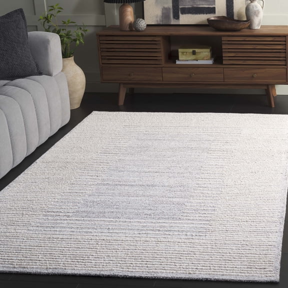 SAFAVIEH Abstract Juliet Solid Color Area Rug, Gray/Ivory, 5' x 8'