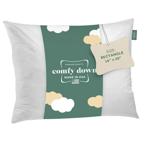 TiaGOC 95% 5% Down, 16 X 20 Rectangle Decorative Pillow Insert, Sham Stuffer - Made in USA