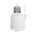 thumbnail image 6 of SKISUNO 2pcs E27 Extension Converter Metal White Short Circuit Protection for Home Use, 6 of 8