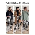 thumbnail image 4 of SHEWIN Womens Plus Size Pants Wide Leg Palazzo Pants Elasticized Back Waist Pleated Casual Work Trouser with Pockets 1X-5X, 4 of 10