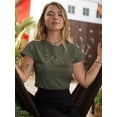 thumbnail image 2 of Believe In Yourself Leopard T-Shirt Women -Image by Shutterstock, Female 4X-Large, 2 of 4