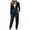 Navy, variant on Up to 65% off SEMPAI Women's Casual Fashion V-neck Long Sleeve Hooded Zipper Long Jumpsuit Valentines Day