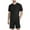 Black, variant on Mens Short Sets 2 Piece Outfits Fashion Summer Tracksuits Casual Short Sleeve Shirt and Shorts Set