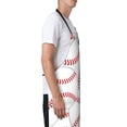thumbnail image 3 of Naloa Baseballs Apron Kitchen Aprons with Pockets for Women Men Chef, 3 of 8