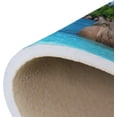 thumbnail image 6 of FREEAM Seychelles Beach Area Rug 3'x5', Sea Palm Tree Polyester Area Rug Mat for Living Dining Dorm Room Bedroom Home Decorative, 6 of 6