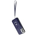 thumbnail image 2 of Wallet Case for Motorola Moto G Power 5G 2024, Stylish Ultra Slim PU Leather Card Slots Ring Stand Wrist Strap Shockproof Protective Thin Lightweight Back Case Cover for Moto G Power 5G 2024, Blue, 2 of 7