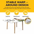 thumbnail image 4 of Groundhog Day Table Cloths for 5 Foot Rectangle Tables, Spring Botanical Star Yellow Patio Waterproof Elastic Fitted Tablecloths, Washable Rectangular Table Cover for Camping, 4 of 8