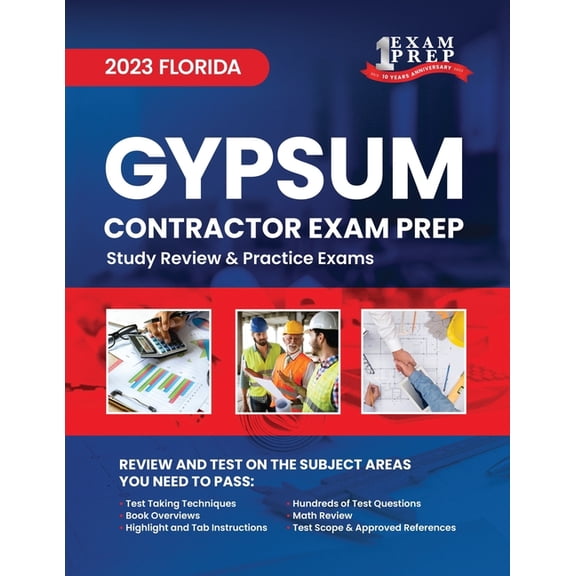 2023 Florida Gypsum Contractor Exam Prep: 2023 Study Review & Practice Exams (Paperback) by Upstryve Inc