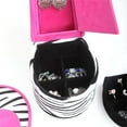 thumbnail image 3 of Boîte à Bijoux de 9 Po de Hauteur avec Rangement Caché, Conception de Chaussures à Talons Hauts, Imprimé Zèbre, 3 of 5