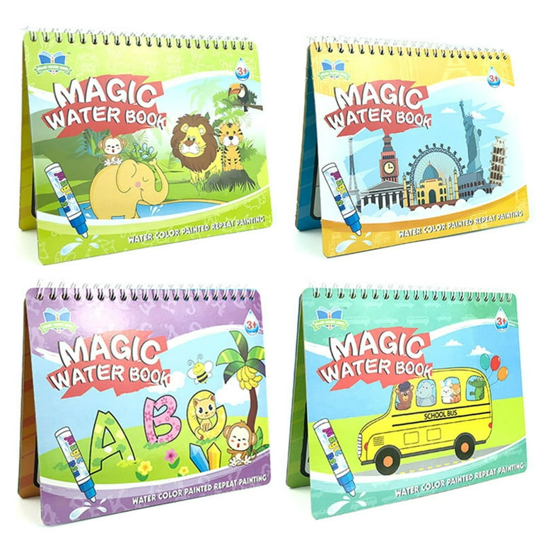 YDxl Color Changing Kids Drawing Book Ergonomic Paper Magical Water  Coloring Painting Book for Child 