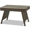 thumbnail image 1 of Pemberly Row Patio Folding Wicker Side Coffee Table Poolside Garden Lawn Bistro, 1 of 7