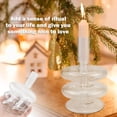 thumbnail image 5 of ABCISI Clear Taper Candle Holders, Glass Candle Stick Holder Modern Candle Holders for Tapered Candlesticks Wedding Reception Centerpieces Christmas（Transparent）, 5 of 7