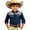 Navy, variant on Gunia Boys Western Cowboy Shirts Children Fashion Chest Print Casual Large Sized Long Sleeved Collar Shirt Boys T-Shirts White 8-9 Years